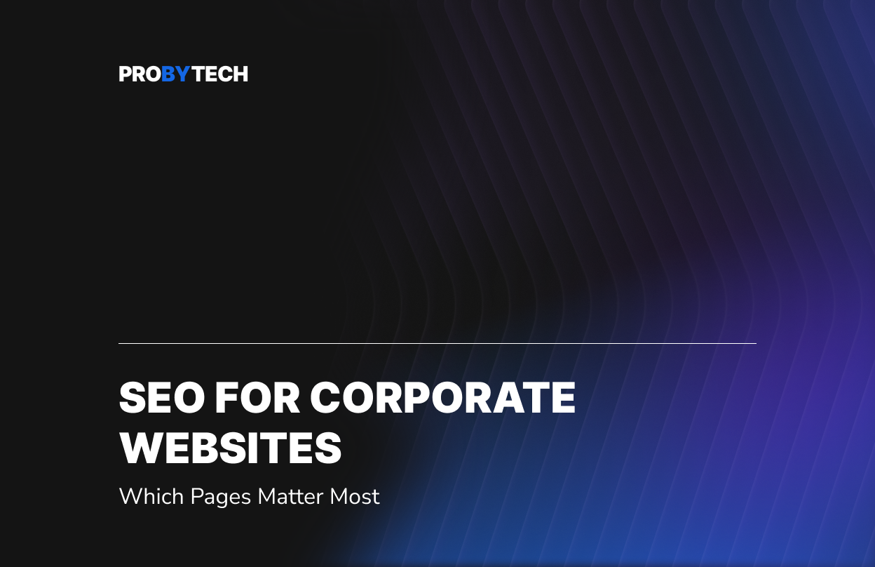 SEO для корпоративних сайтів: які сторінки мають найбільше значення